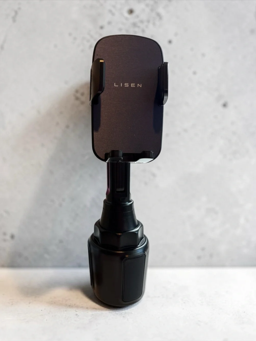 Black Cup-Style Phone Mount Holder